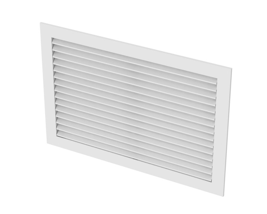 RHD90 - Aluminum Return Air Grille, 90-degree Fixed Blade, OBD damper ...